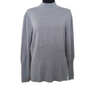 Pendleton Gray 100% Merino Wool Turtleneck Sweater NWOT